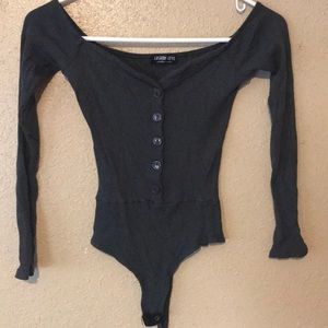 Fashion Nova olive green bodysuit